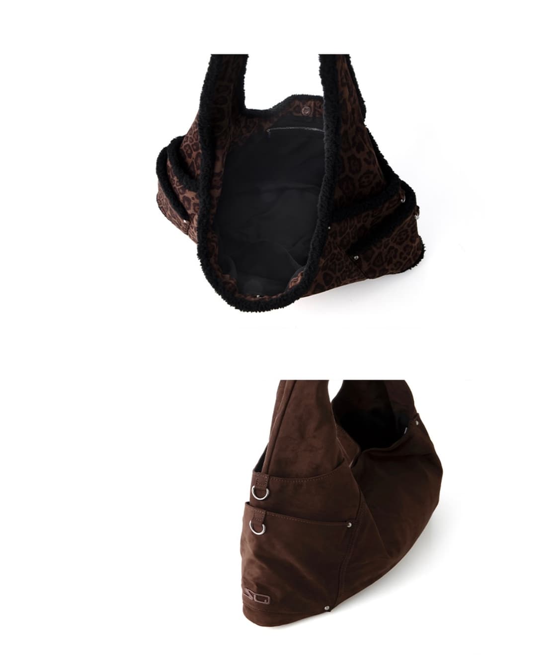 [새상품] 스퀘어라인 마렌 maren 가방 스웨이드 다크 브라운 상품이미지4