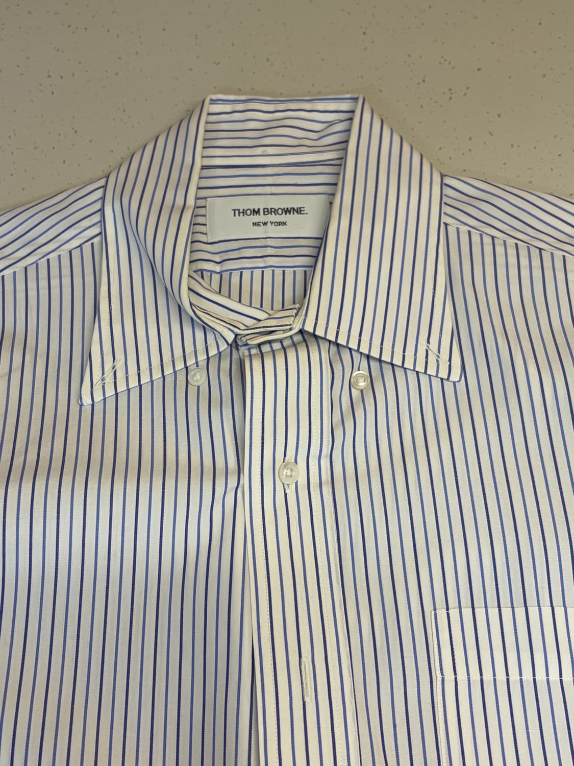 09’ ss 톰 브라운 아카이브 블루 스트라이프 셔츠 [size 2] 상품이미지3