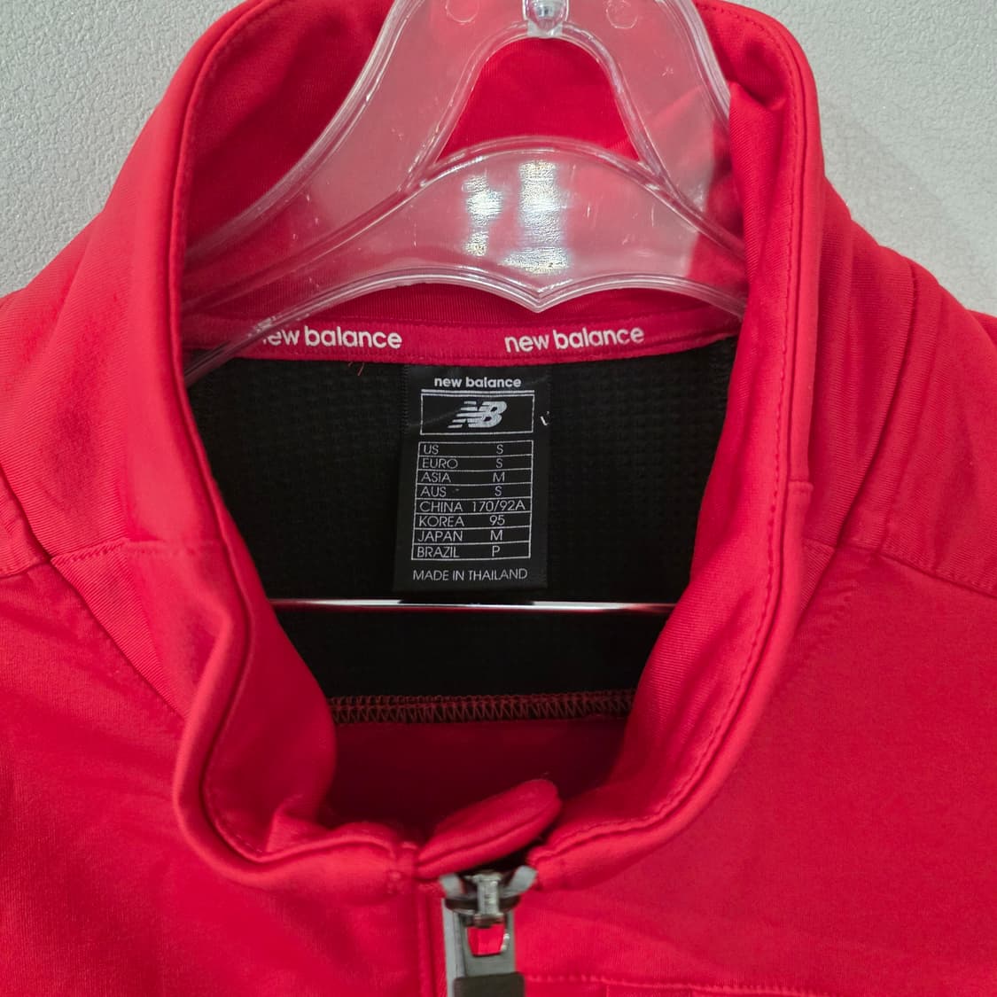 뉴발란스 집업 자켓 레드 S 상품이미지7