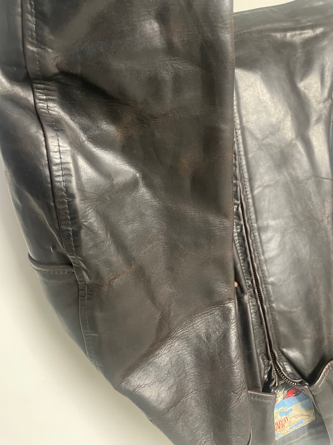 에어로레더 하이웨이맨 크롬악셀 말가죽 블랙 40(103-105) 상품이미지8