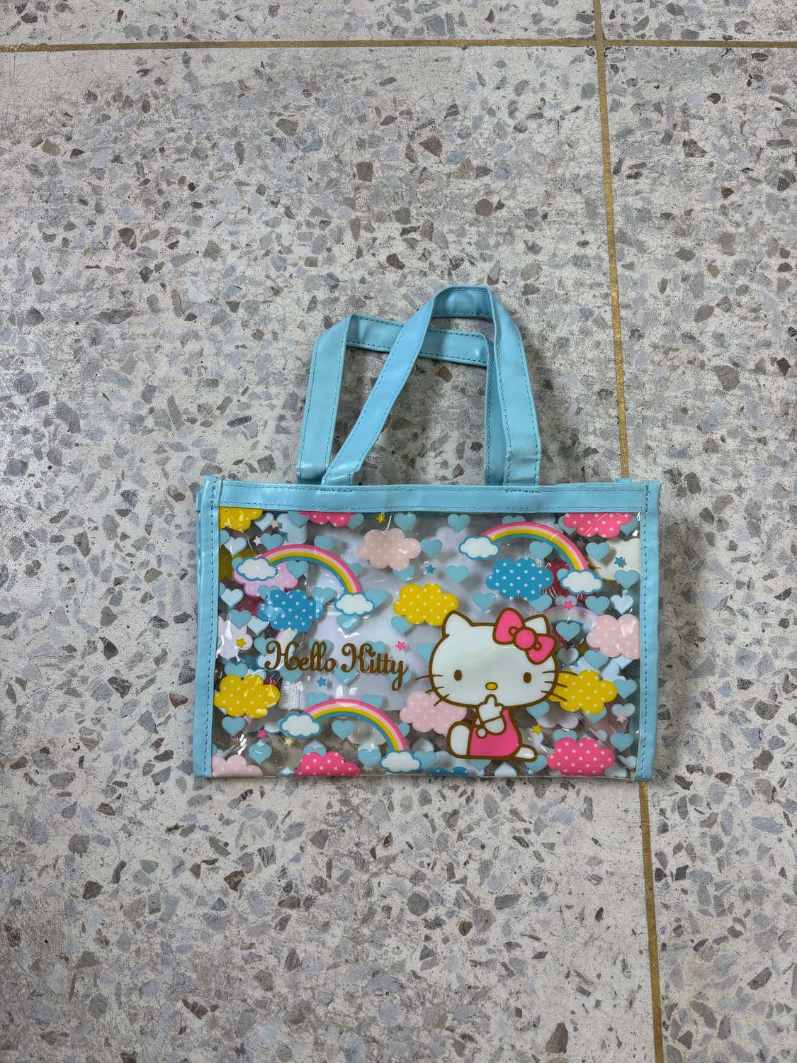 Vintage Hello Kitty Sky Blue Clear Tote  상품이미지3