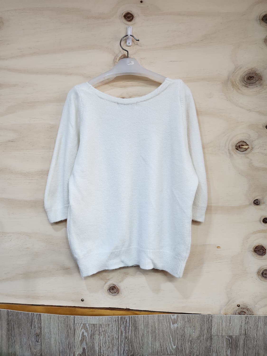 559) 여성 브이넥 반팔 니트 상품이미지2