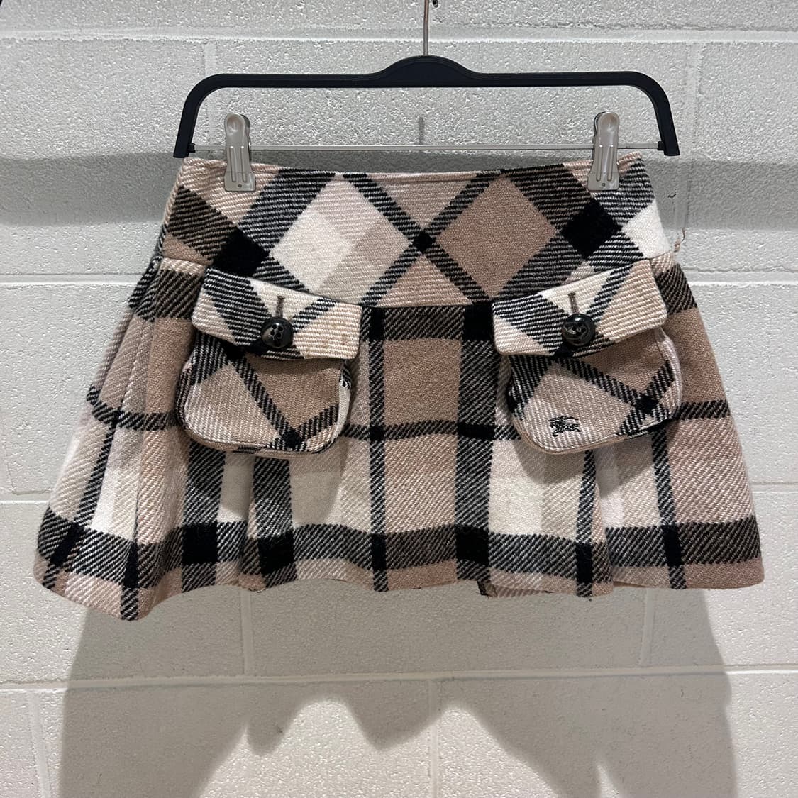 Burberry Nova check Wool Mini Skirt 상품이미지6