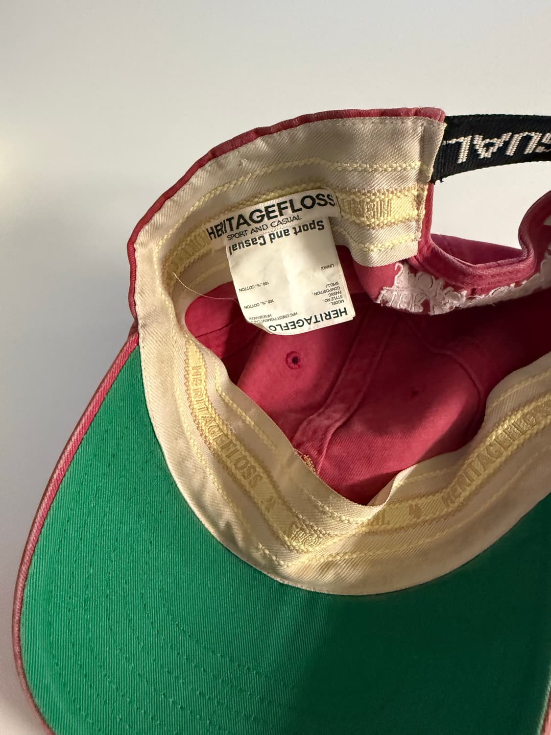 헤리티지플로스 피그먼트 볼캡 핑크 상품이미지3