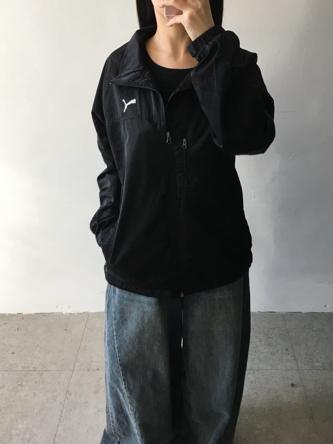 퓨마 로고 바람막이 상품이미지1