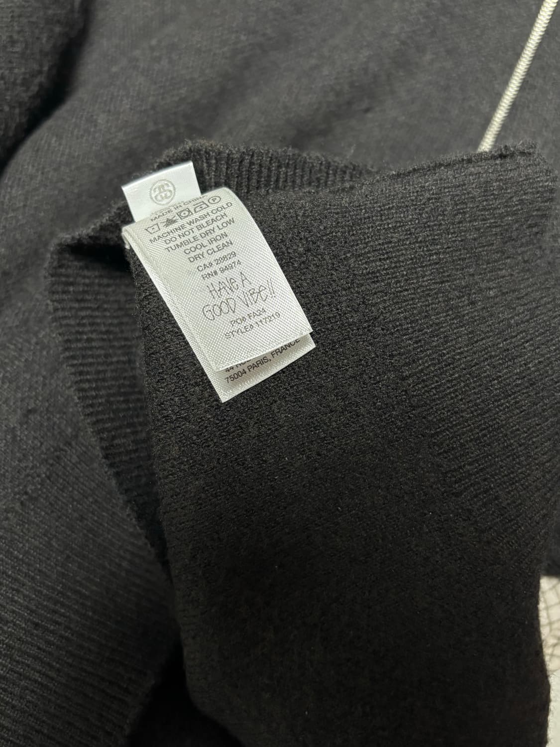 스투시 하프 집업 모크넥 스웨터 블랙 상품이미지4