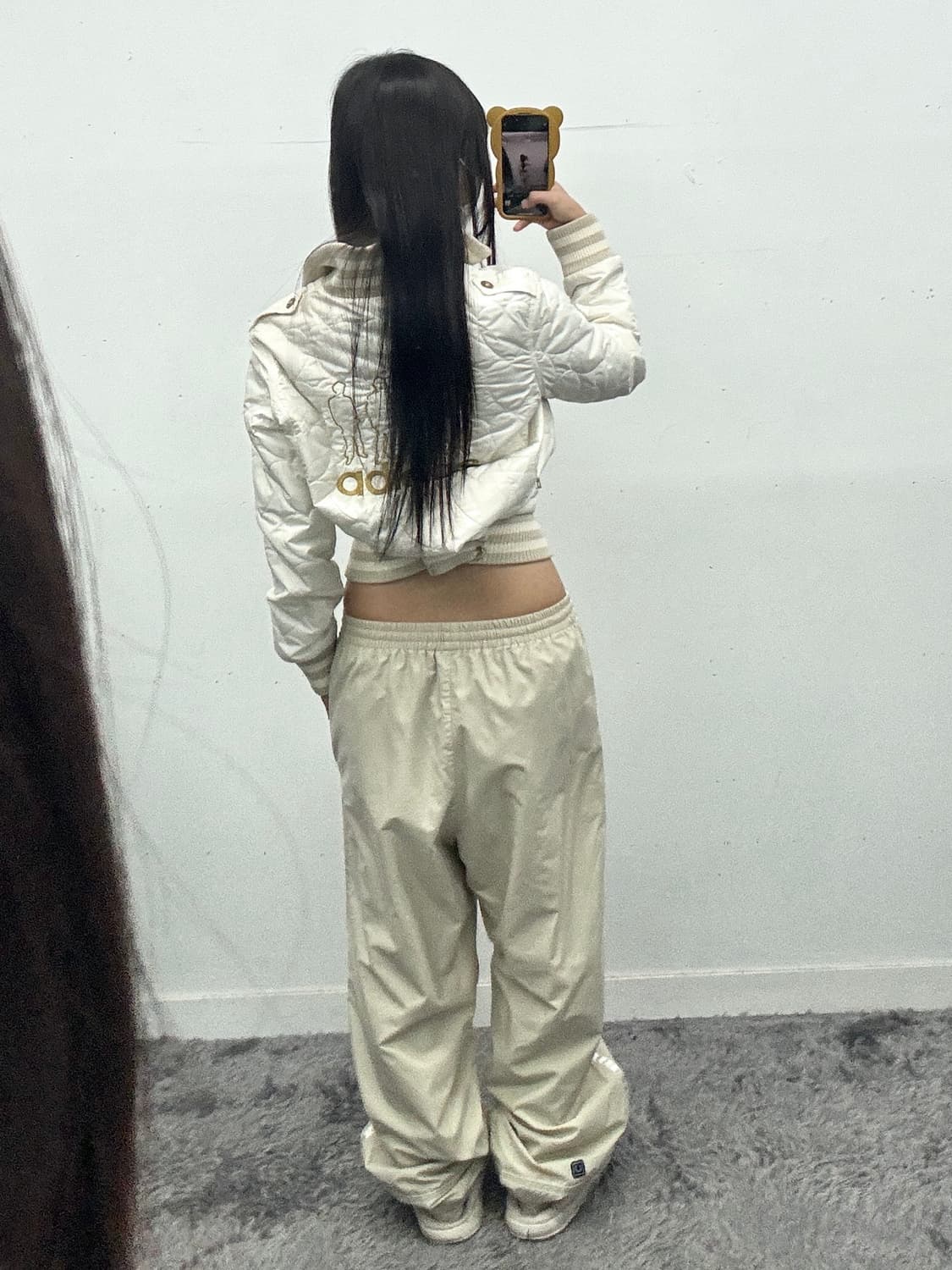 아디다스 하트 패턴 다운 자켓 상품이미지3