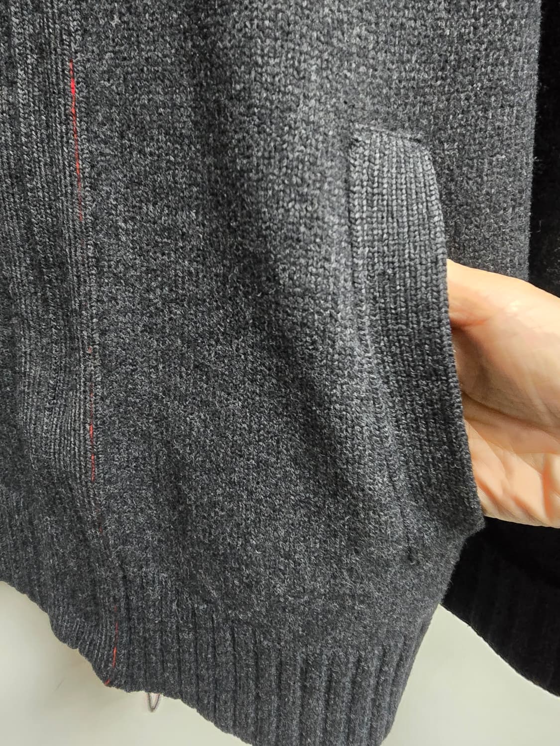 헤지스 울 집업가디건 95 상품이미지3