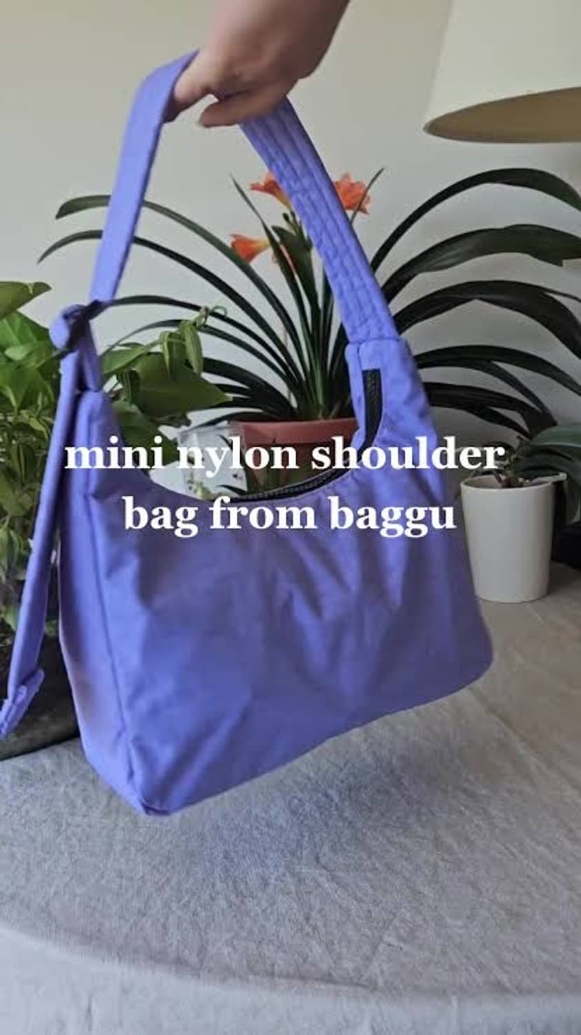 baggu 바쿠백 미사용 새거 페리윙클 미니 나일론 숄더백 상품이미지5