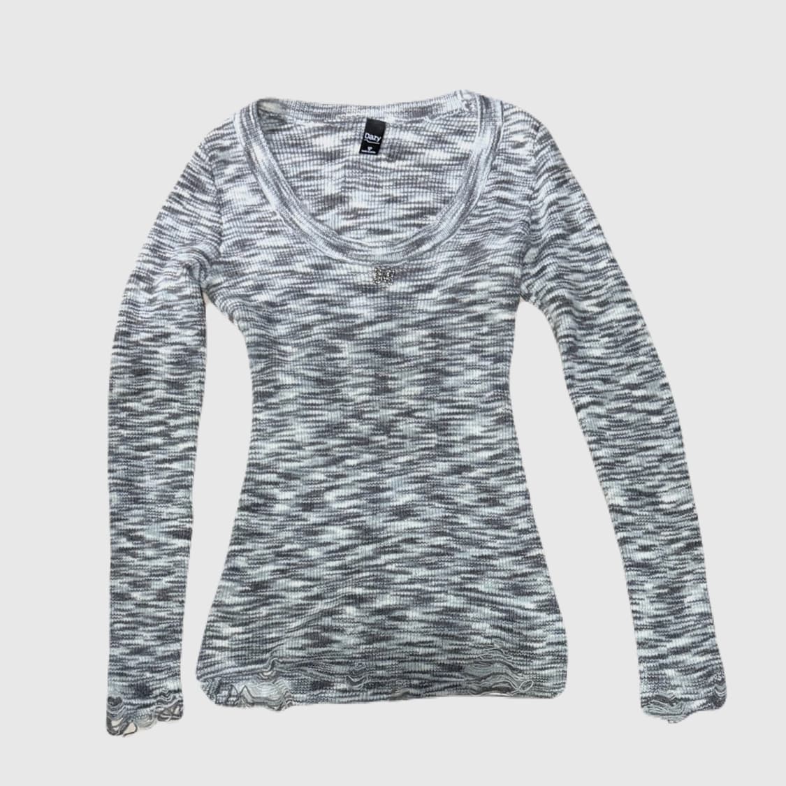 빈티지 원숄더 오프숄더 딱붙니트 ✶ y2k 갸루 오네갸루 핀터깔 그런지룩 상품이미지2