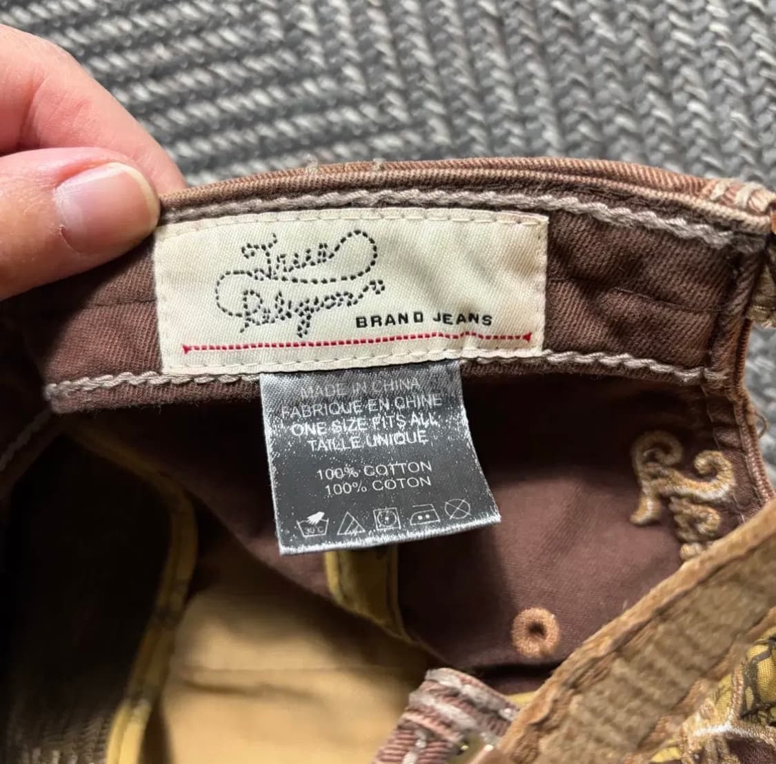 트루릴리전 디스트레스드 스트랩백 빈티지 캡모자(OS) 상품이미지7