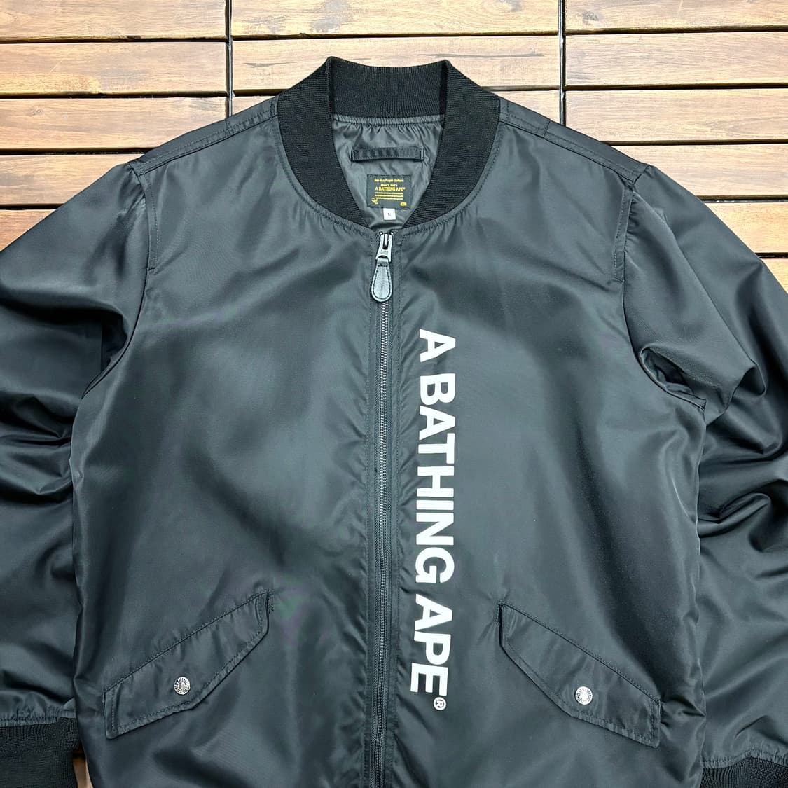 (L) 베이프 MA-1 나일론 항공 점퍼 자켓 상품이미지2