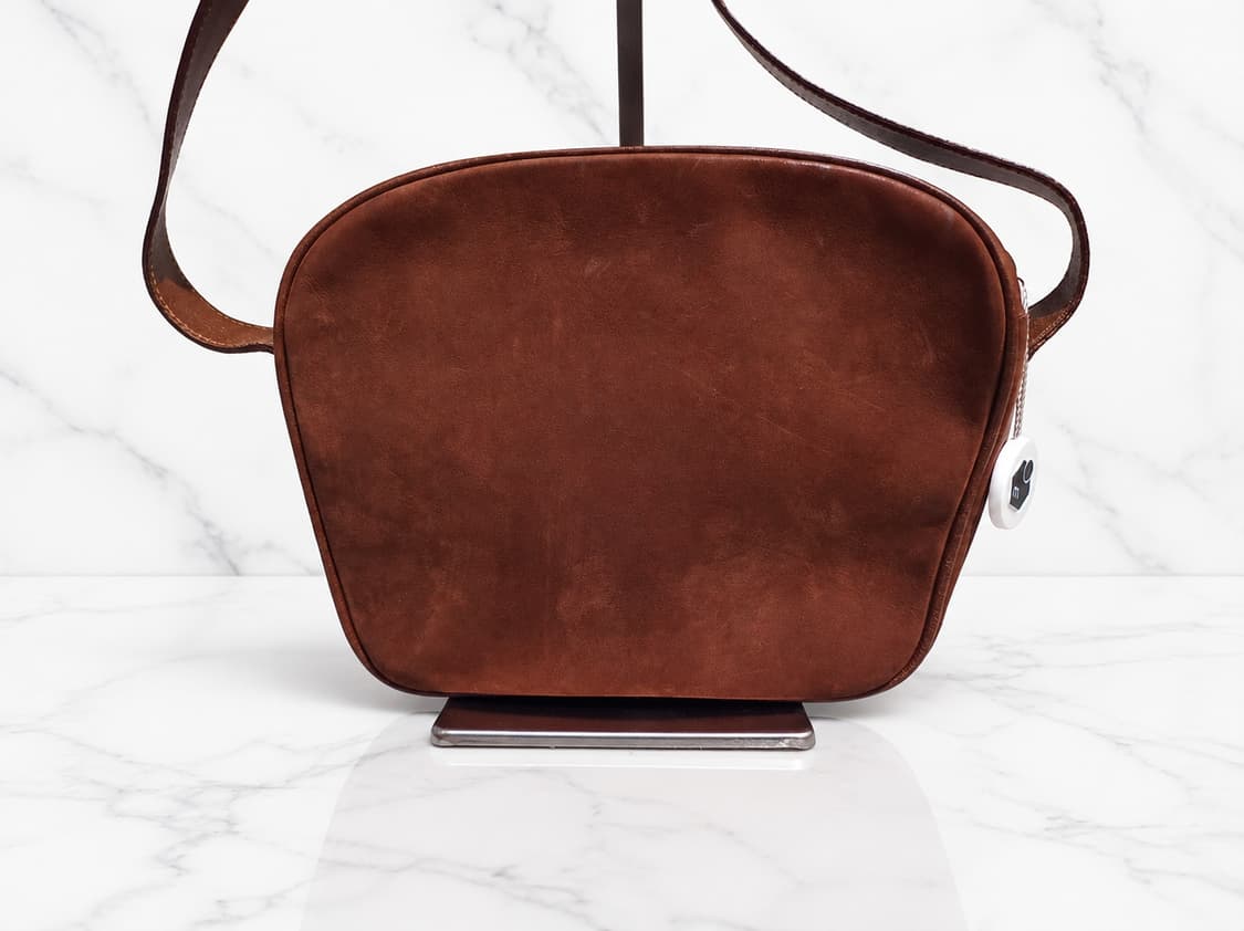 Ferragamo 2000's 페라가모 간치니 스웨이드 숄더백 상품이미지2