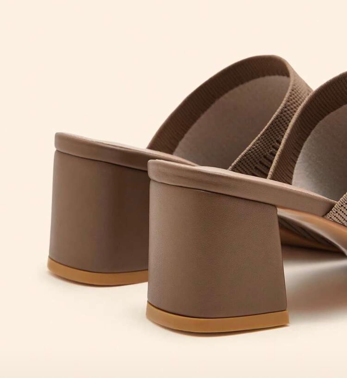 새상품 브라운 니트 힐 슬리퍼 235 상품이미지4