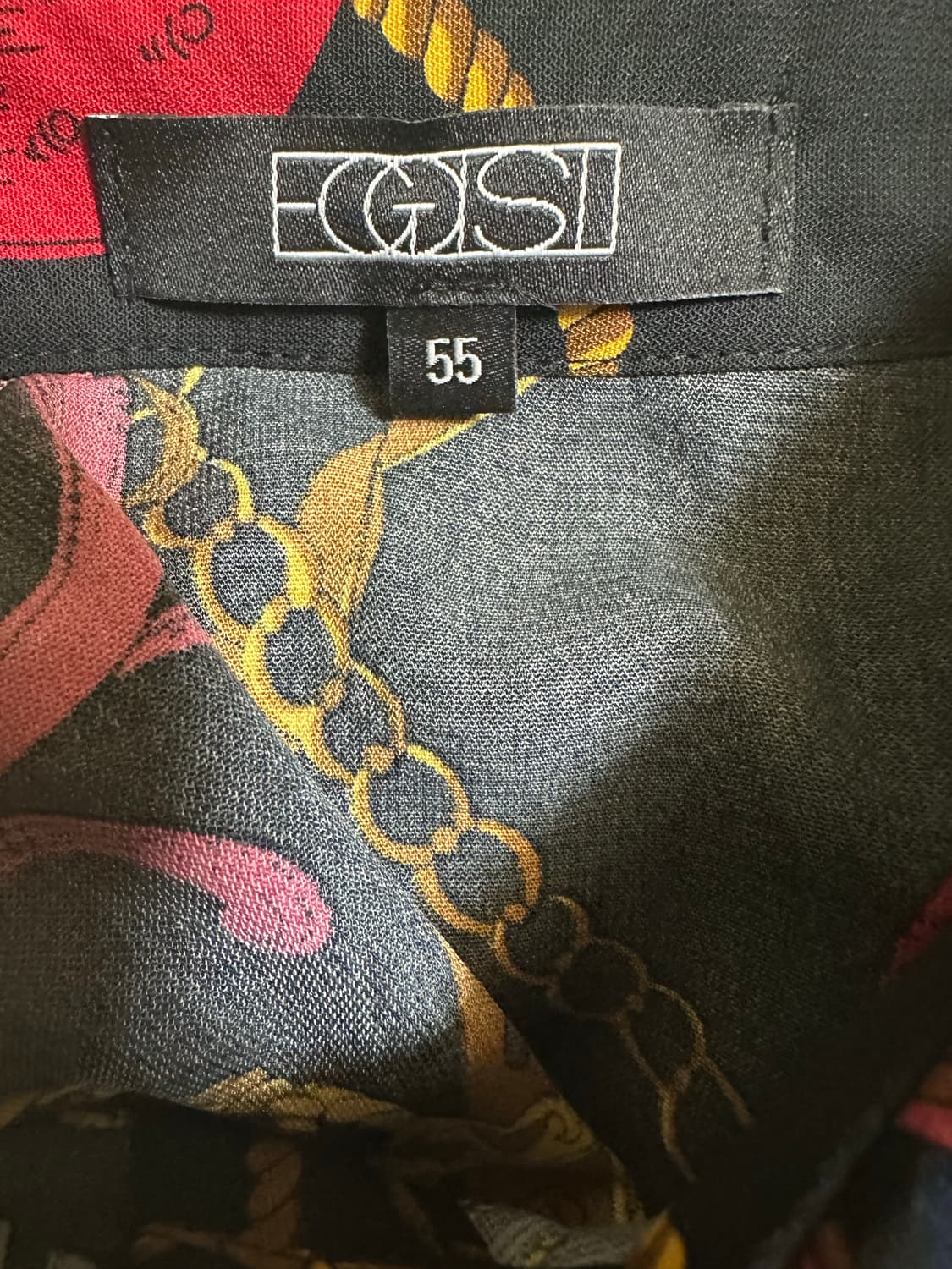 에고이스트 블랙 패턴 블라우스 상품이미지9