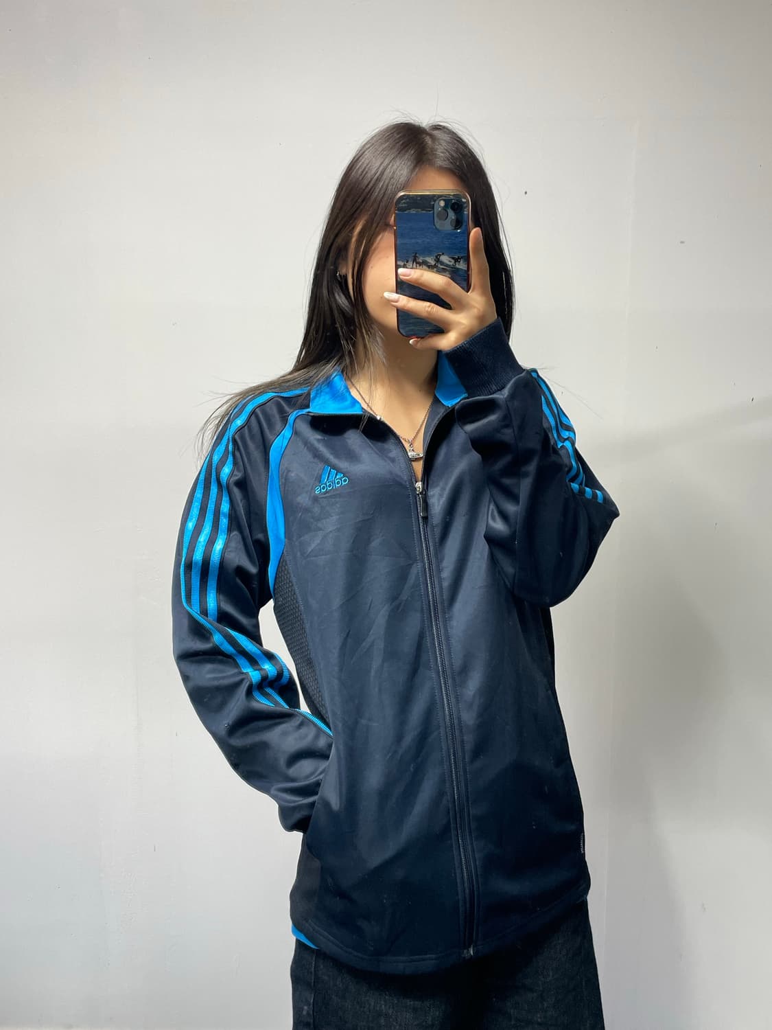 아디다스 블루 트랙 져지 L  상품이미지1