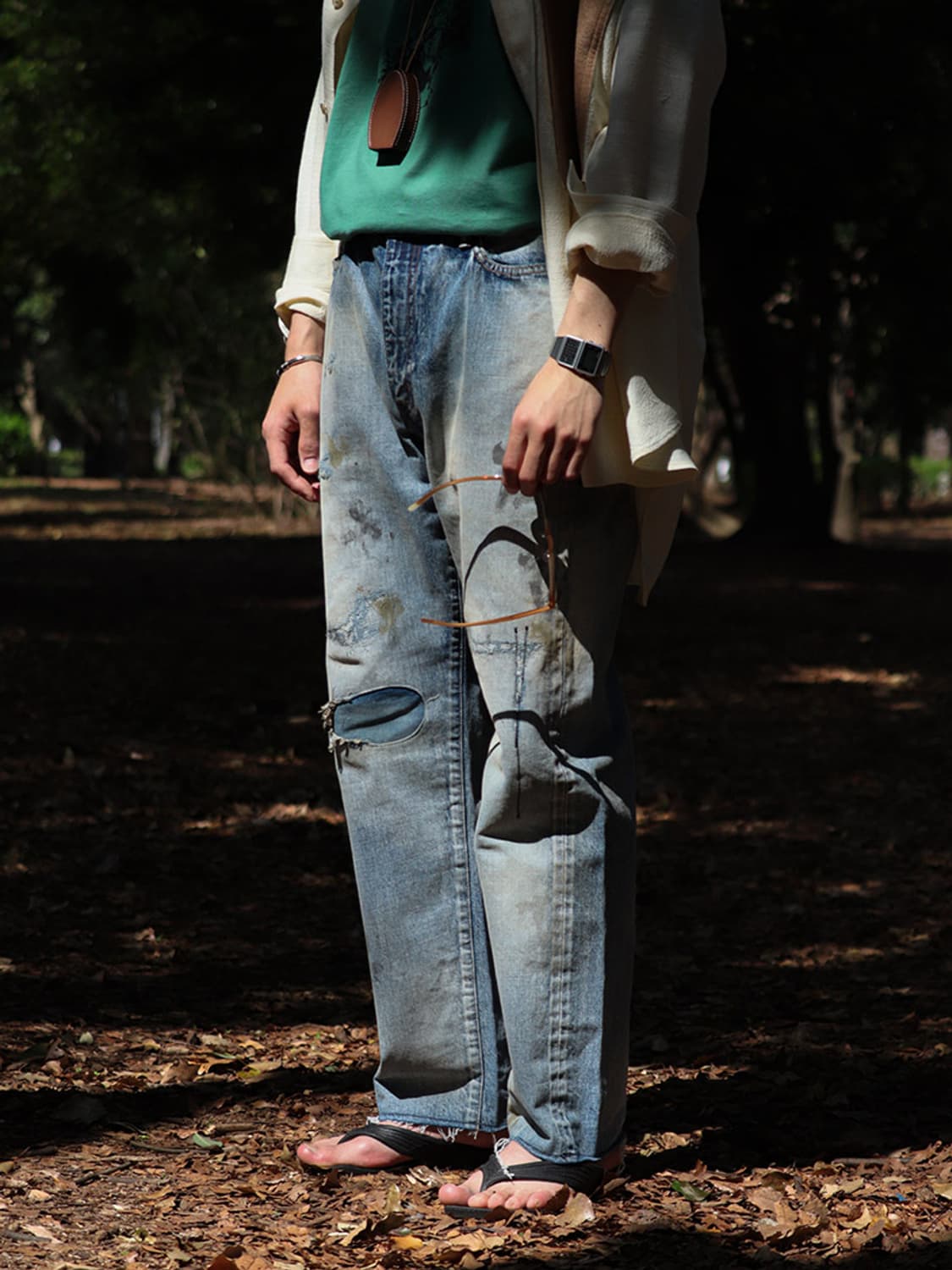 안셀름 wism 별주 테이퍼드 데님 상품이미지2