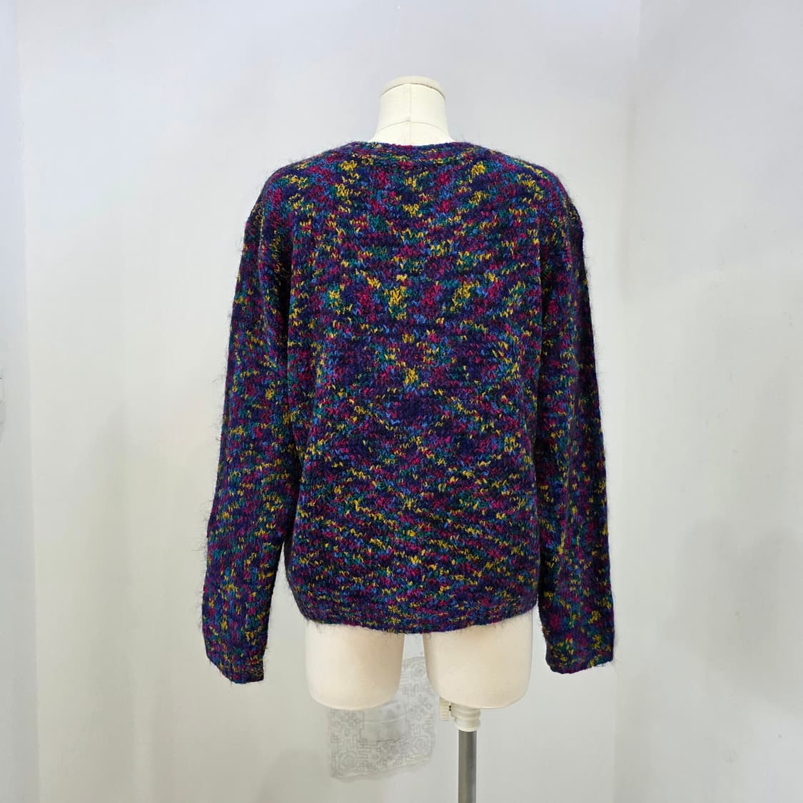 DASGENIE 모헤어 멀티컬러 빈티지 니트 가디건 상품이미지3