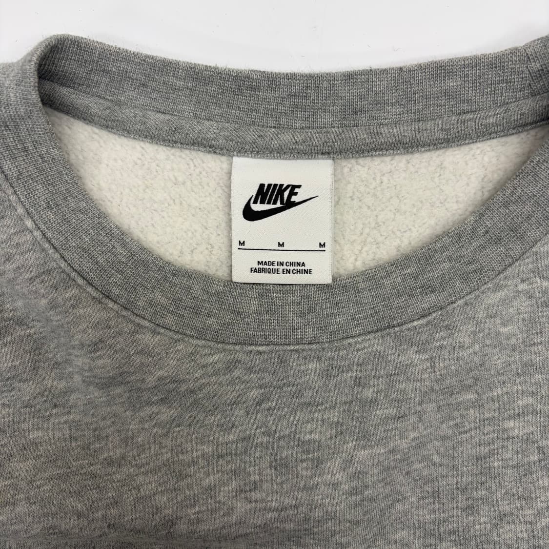 나이키 스우시 그레이 기모 맨투맨 M 상품이미지6