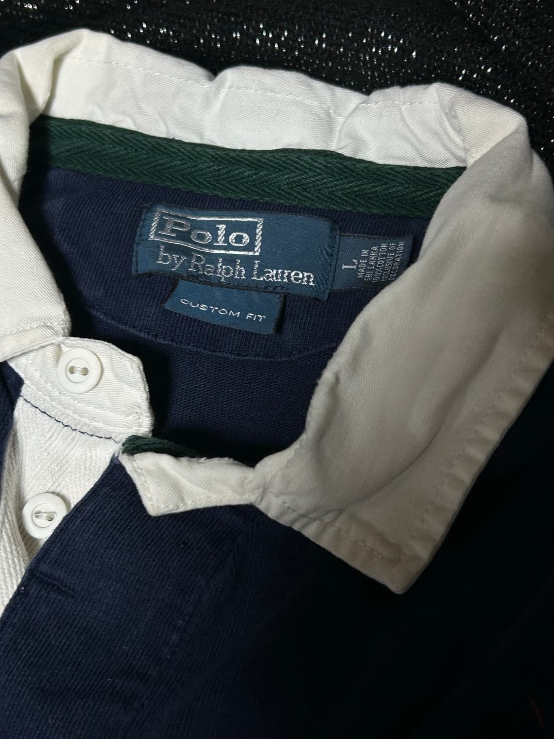 *rare* 2000s 폴로 빅포니 카라 럭비 롱슬리브  상품이미지3