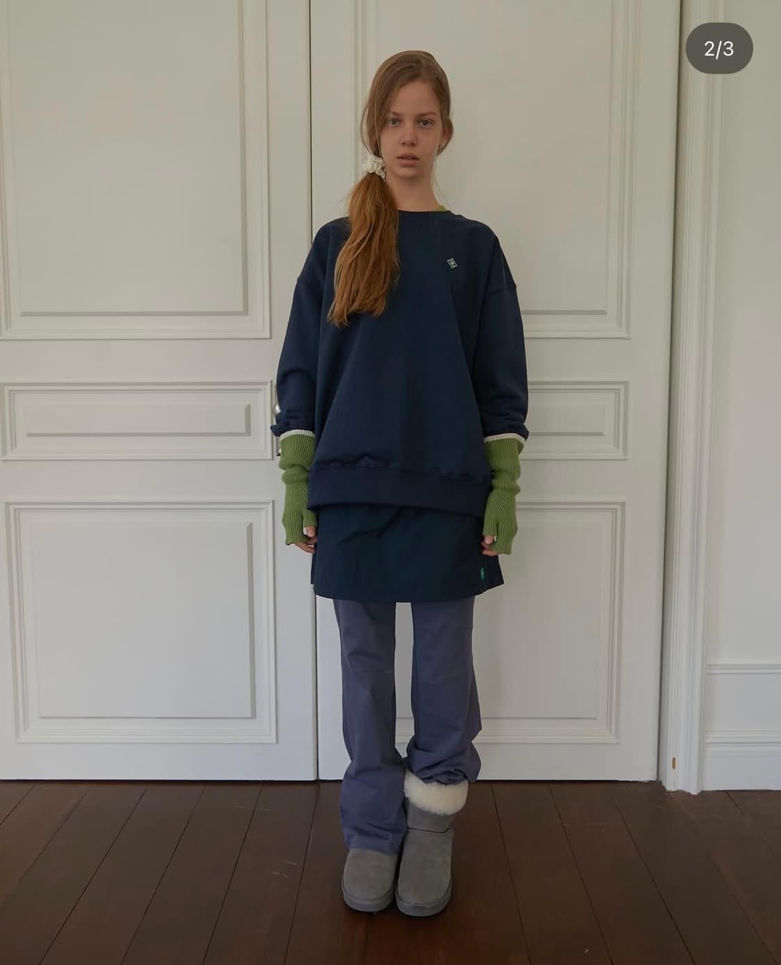 노컨텐츠 셔링 스커트 팬츠 상품이미지6