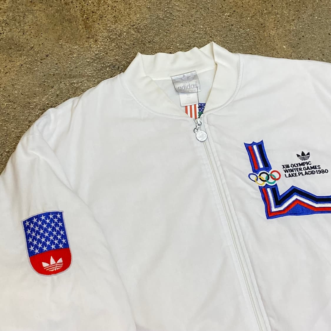 80s Made in USA 빈티지 아디다스 올림픽 스키국대 자켓 상품이미지5