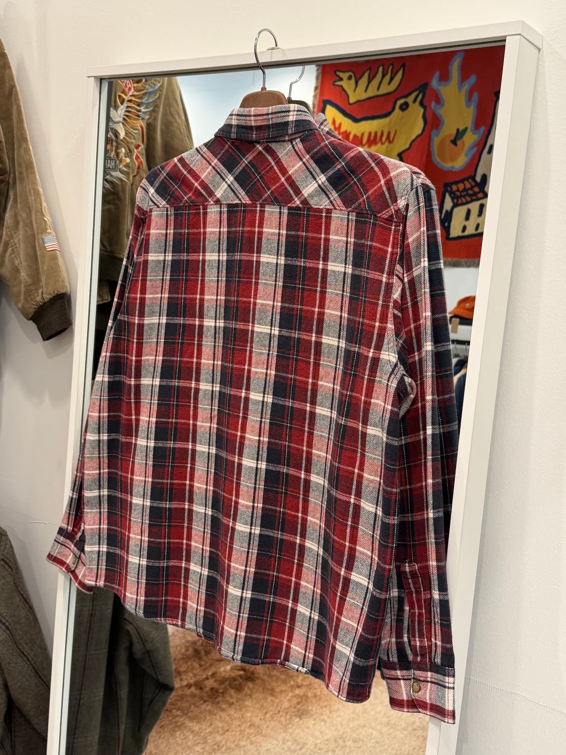 Wrangler 랭글러 코튼 플란넬 웨스턴 체크 셔츠 상품이미지5