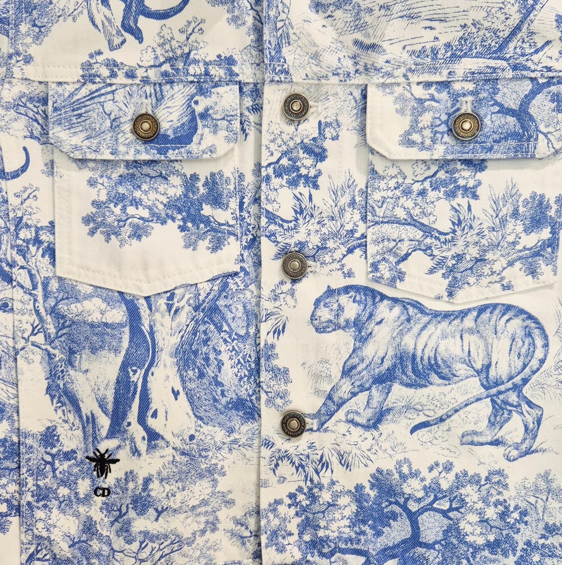 [중고명품셀렉트]크리스찬 디올 블루 & 화이트 데님 여성 자켓 사이즈 3 상품이미지7