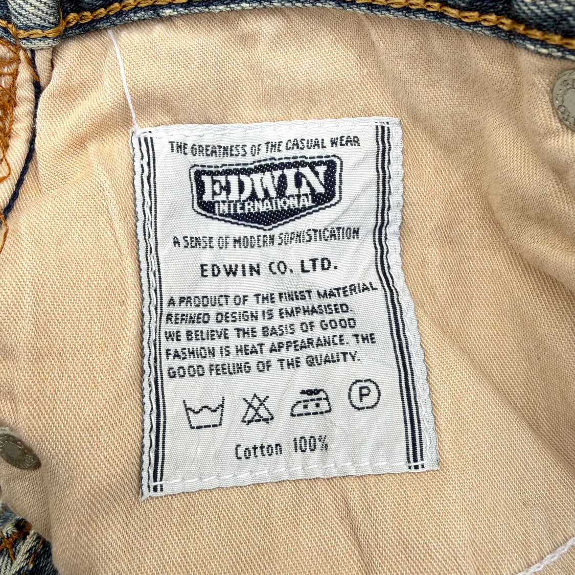 90s 에드윈 스트레이트 데님 made in JAPAN  (28)  상품이미지10