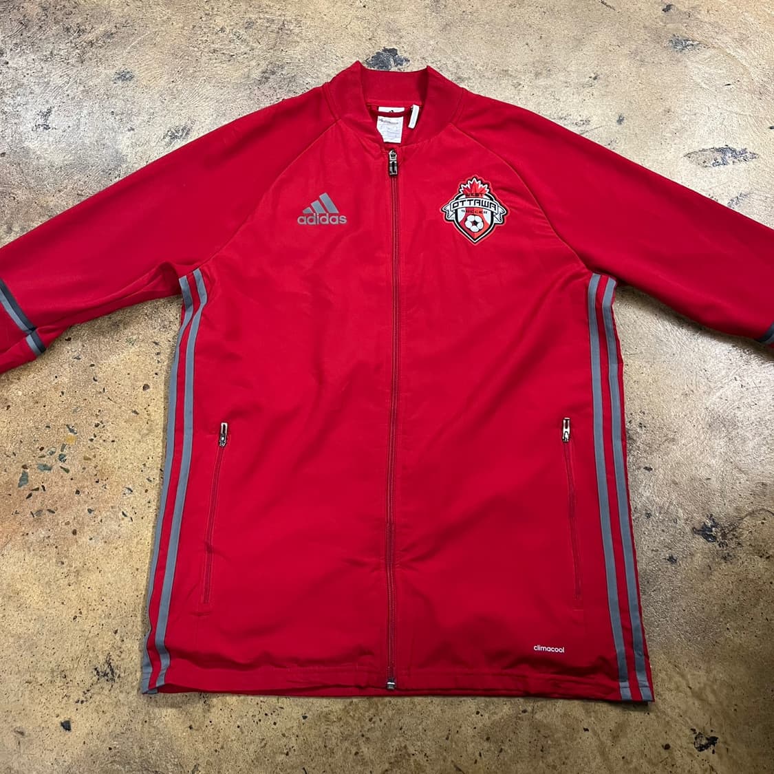 [정품/M] 아디다스 Ottawa FC 레드 트랙 자켓 b10 상품이미지3