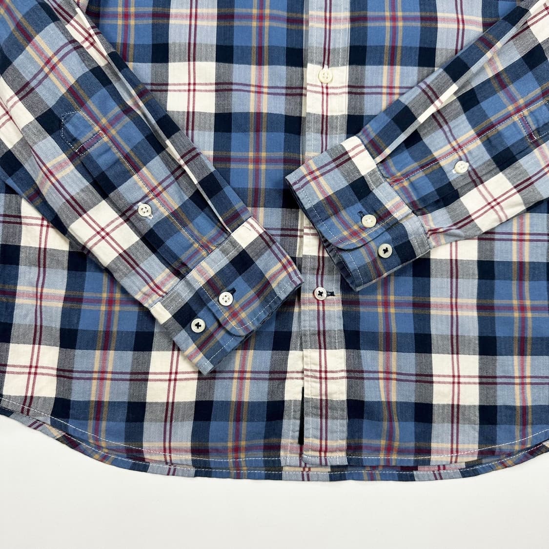 헨리코튼 클래식 이탈리안 슬림 체크셔츠 (M) 상품이미지4