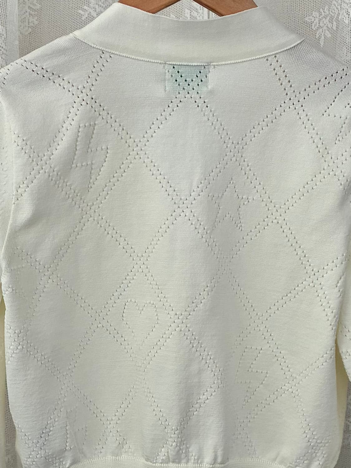 S) 한섬 SJYP 아일렛 가디건 아이보리 상품이미지4