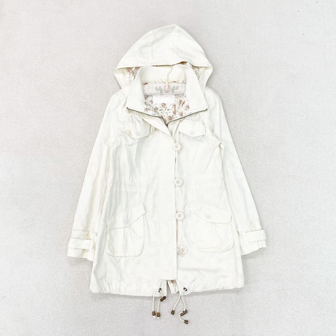 Liz lisa ♥ 리즈리사 크림바닐라 잔꽃 봄 야상 자켓 상품이미지1