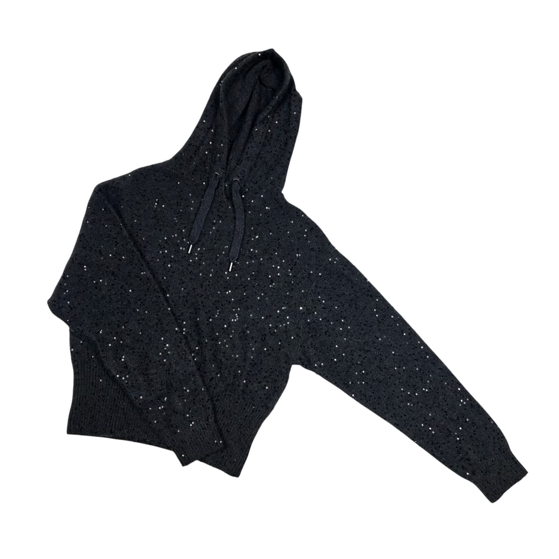 브루넬로 쿠치넬리 여성 스팽글 캐시미어 니트 후드티 상품이미지4