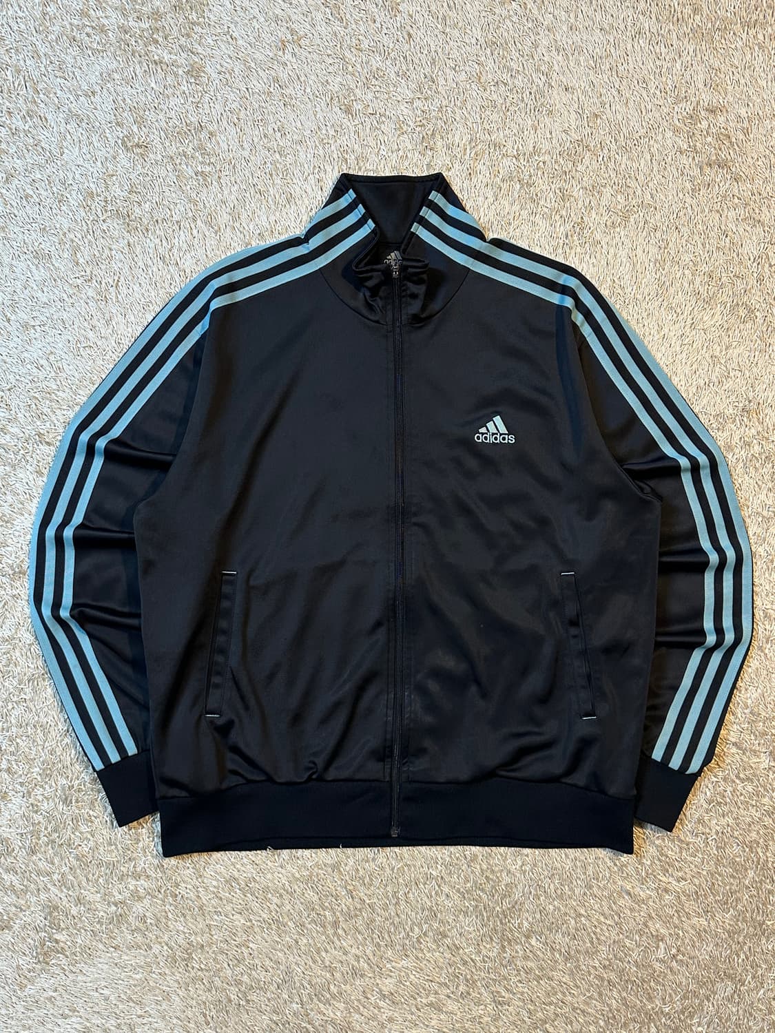 아디다스 ADIDAS 삼각로고 트랙탑 져지 소라 상품이미지1