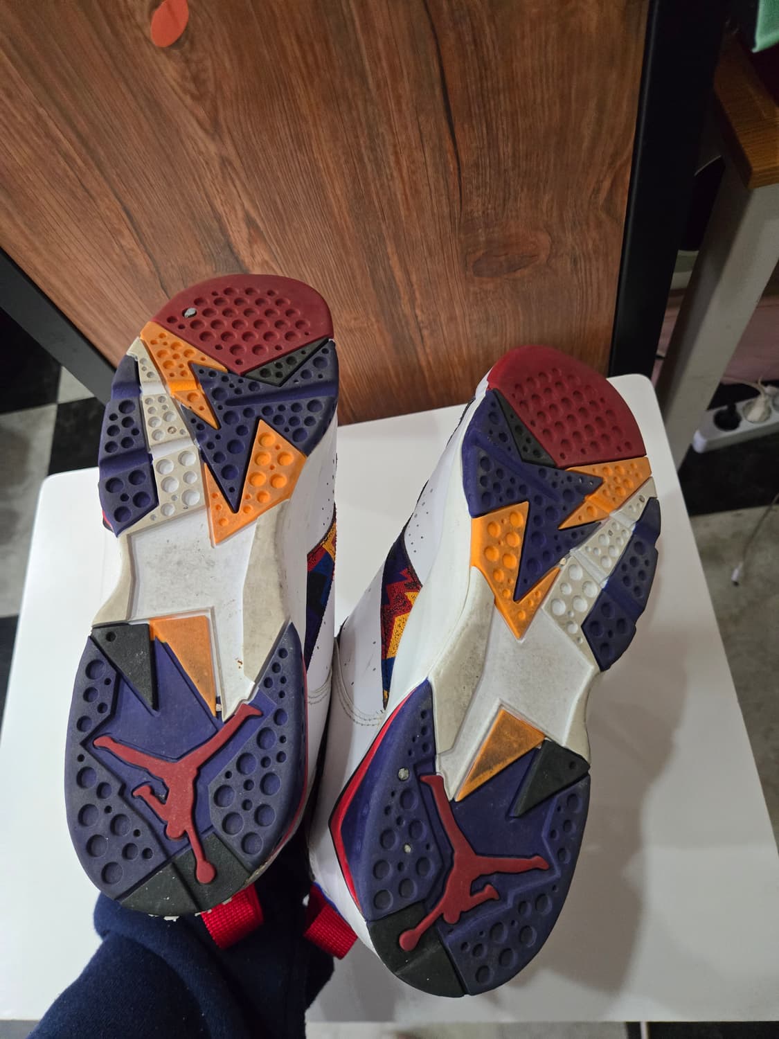 250사이즈)) NIKE 나이키 에어 조던7 레트로 스웨터 신발! 상품이미지4