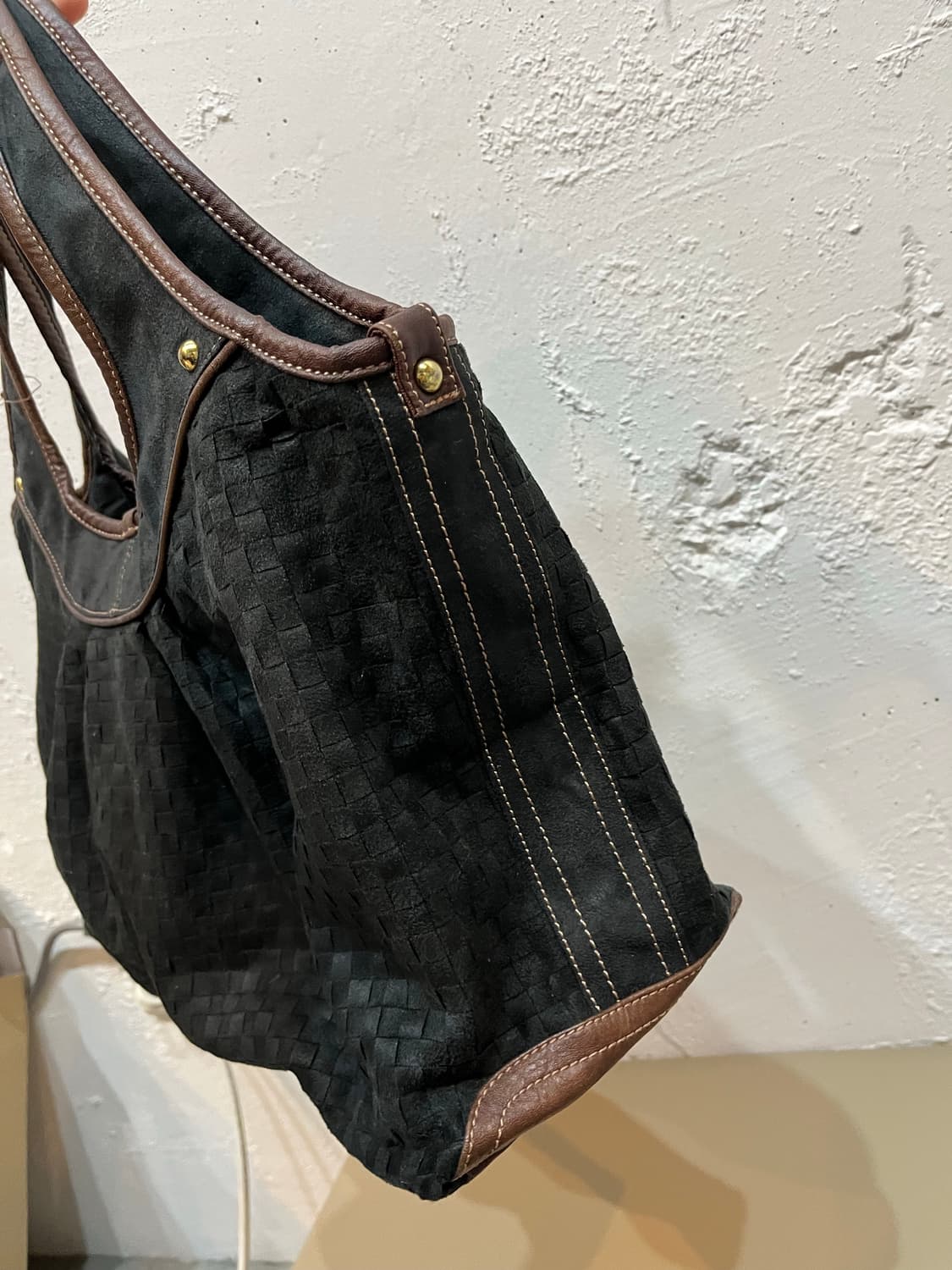 off the wall JPN 스웨이드 위빙 숄더백 토트백 상품이미지5