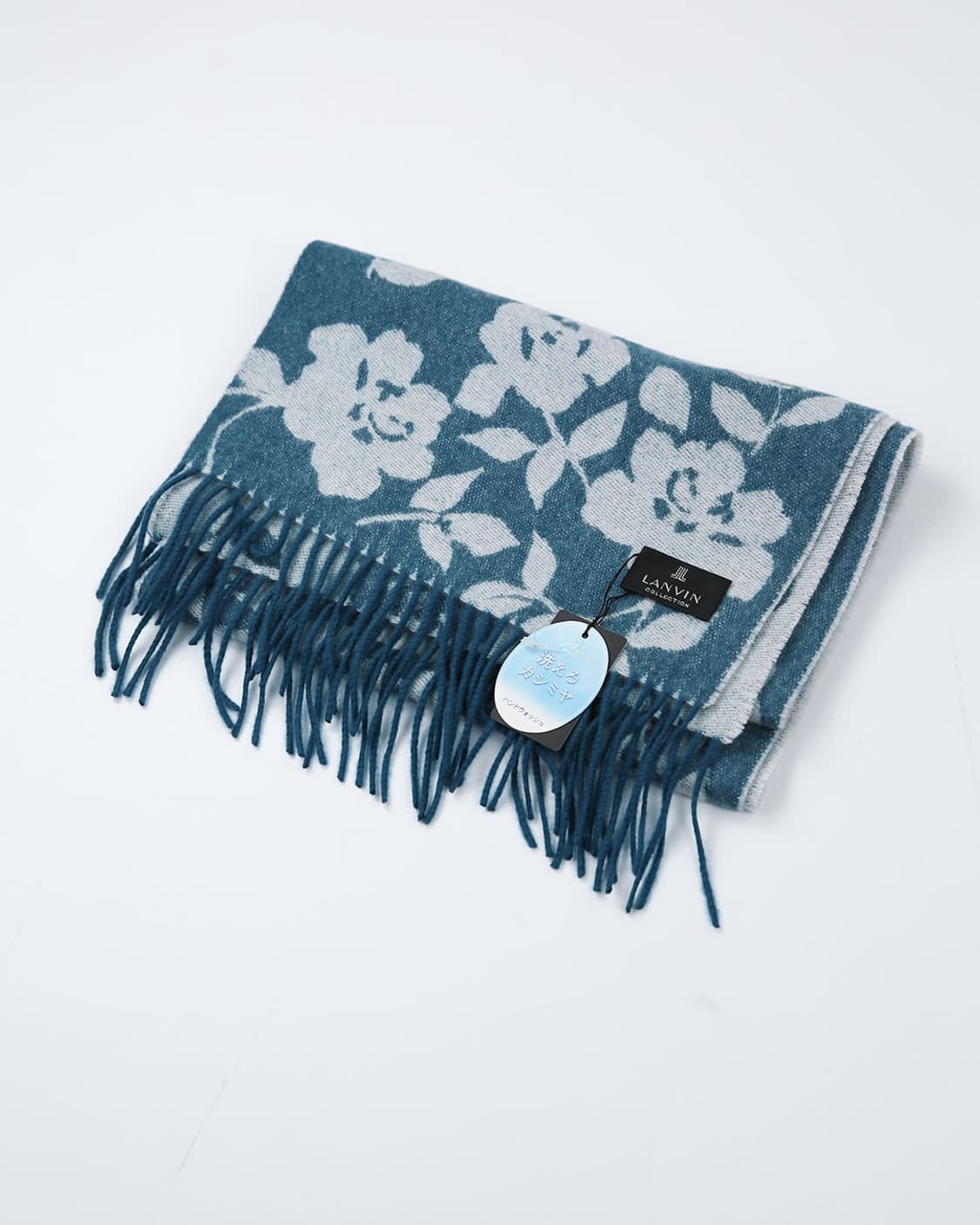 LANVIN Cashmere Floral Muffler 상품이미지4