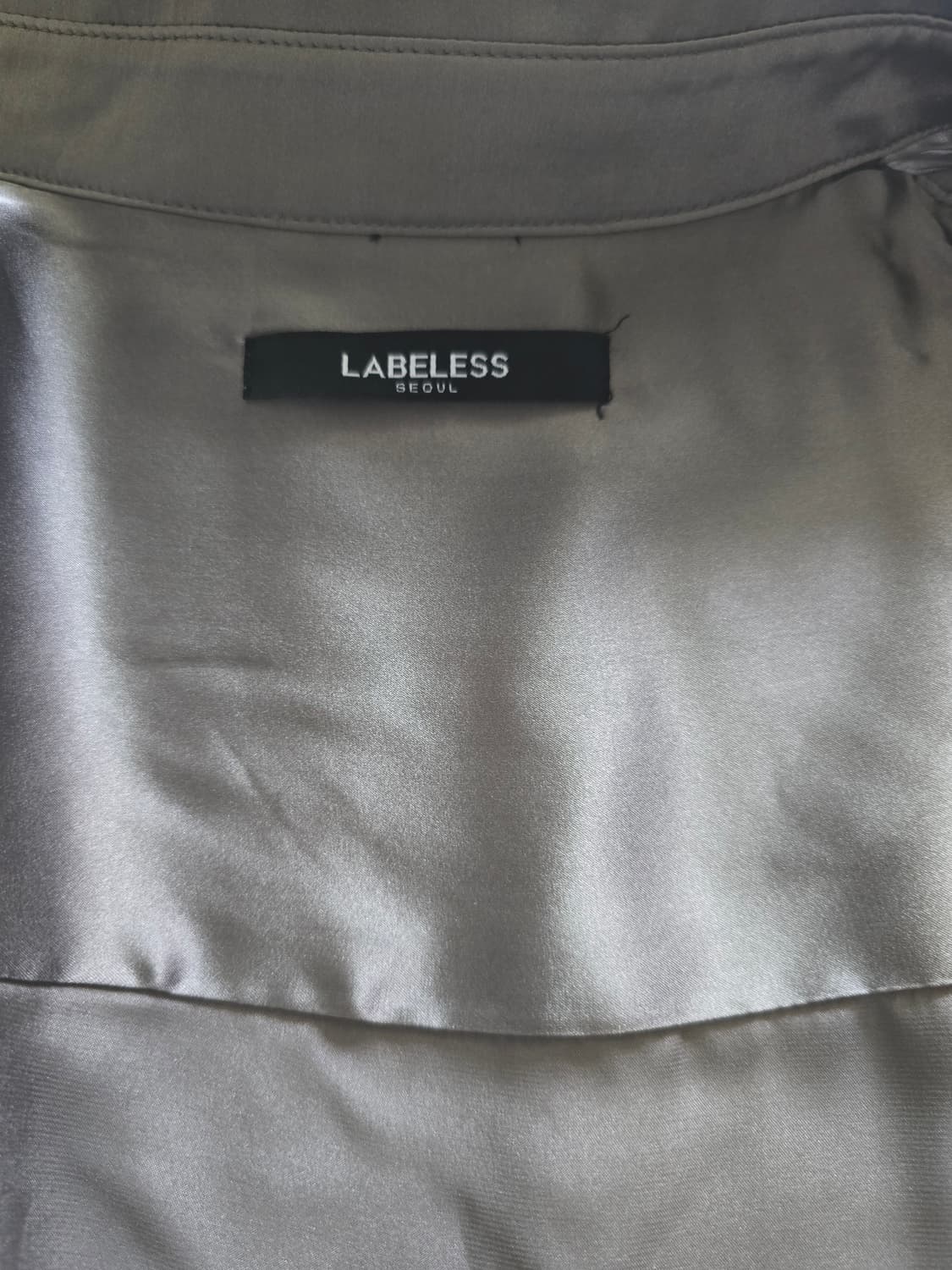 LABELLESS 레이블리스 실크 100 셔츠 상품이미지4