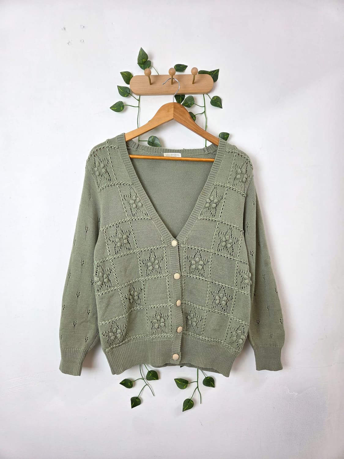 뮤트 민트 가디건 상품이미지1