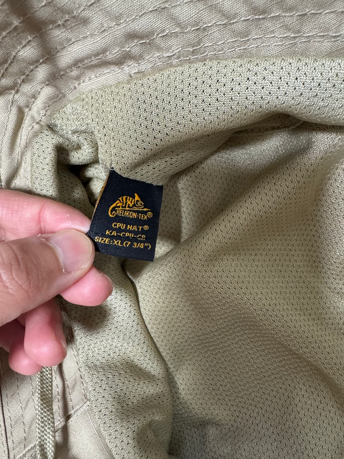 헬리콘텍스 버킷햇 CPU 햇 카키(베이지) 상품이미지2