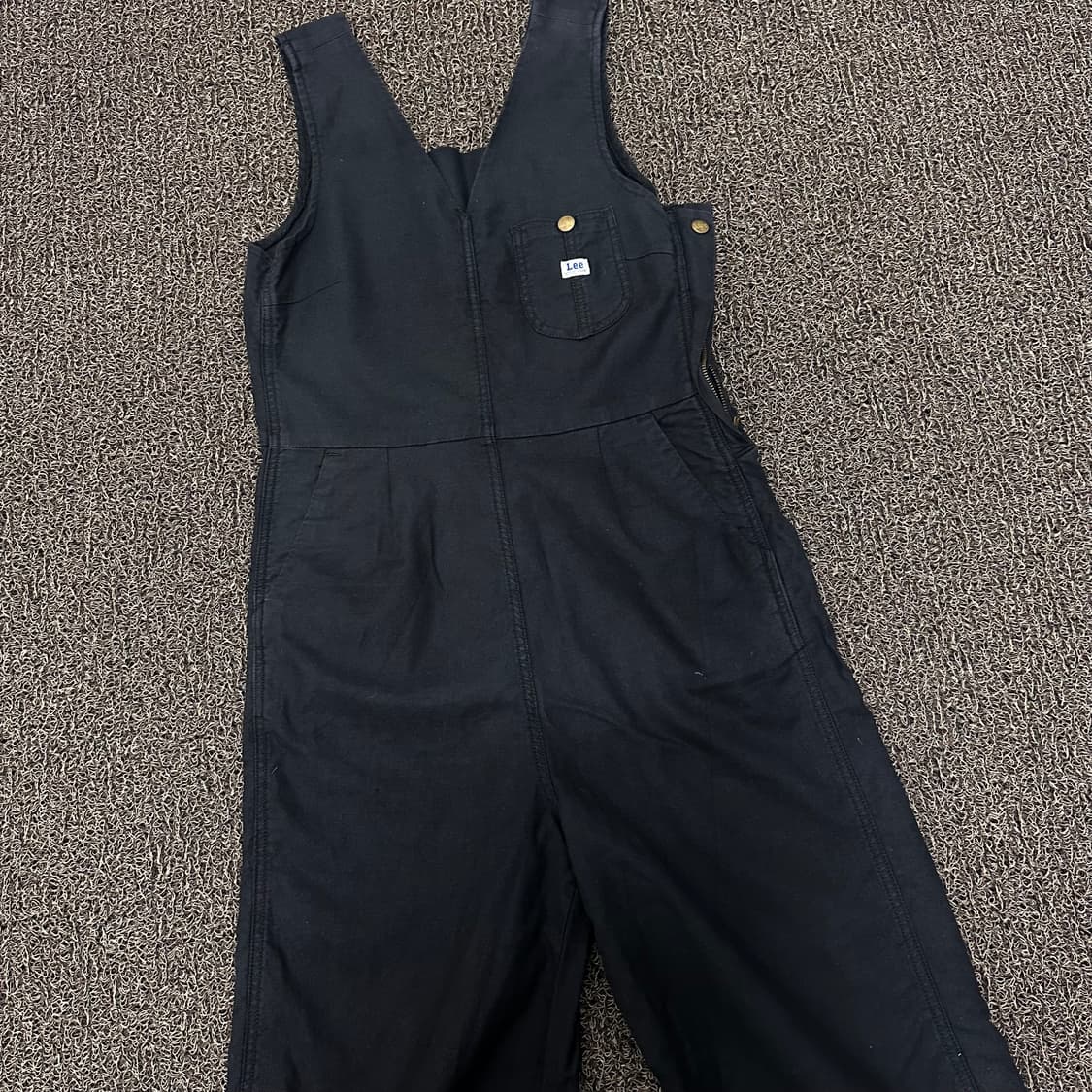 LEE 리 캔버스 오버롤 멜빵바지 블랙 XS 상품이미지2