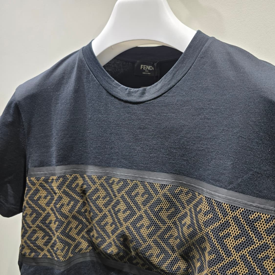 [중고/정품] 펜디 FF 모티프 코튼 반팔 티셔츠 L 상품이미지3