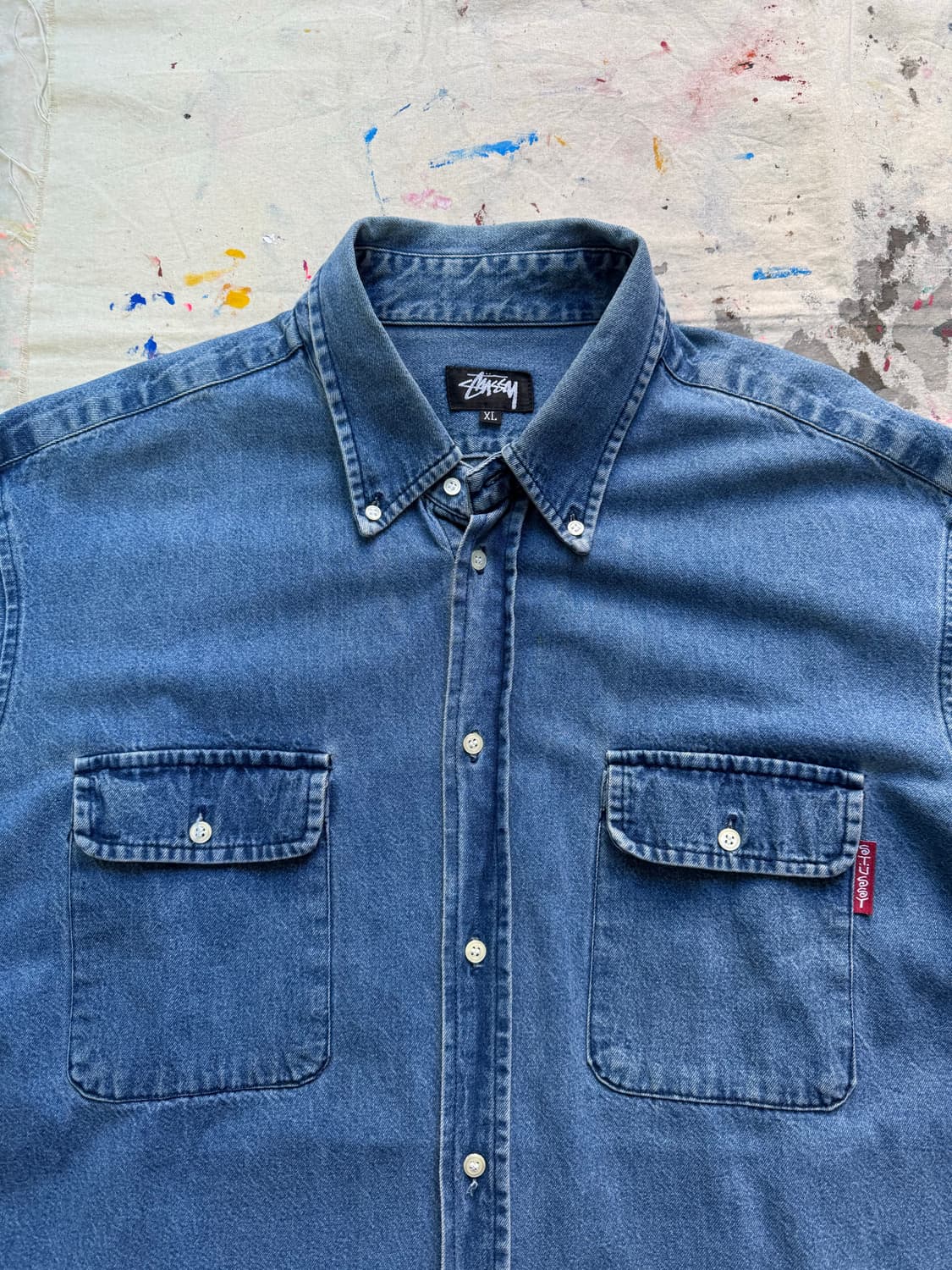80s 스투시 데님 셔츠 상품이미지3