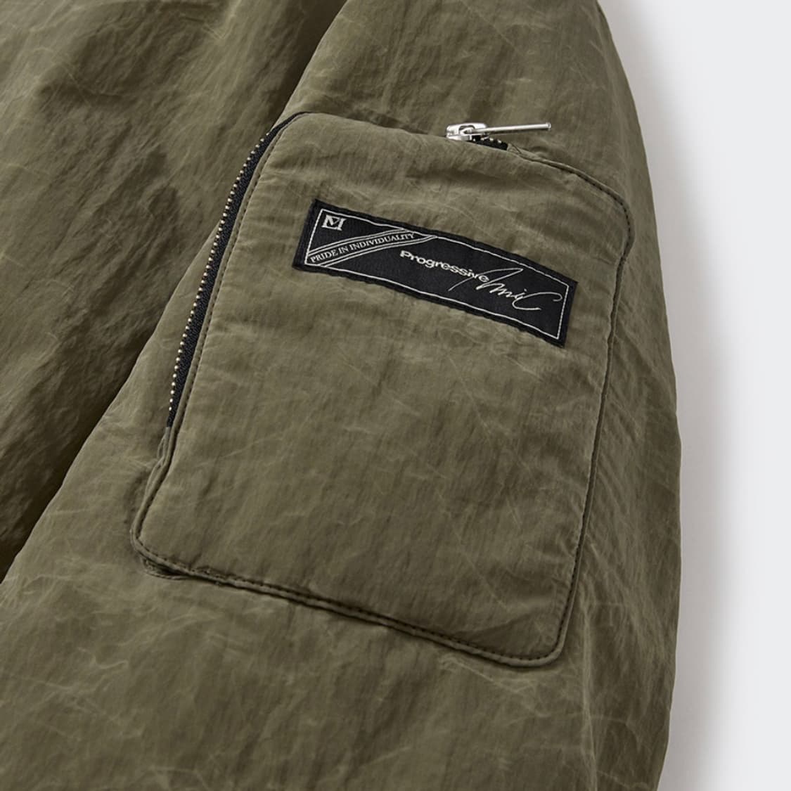 MMIC 스톤왁스 봄버자켓 카키 L 상품이미지7