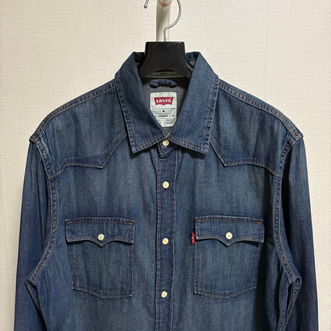 리바이스 웨스턴 데님 셔츠 / 중청, M 상품이미지2