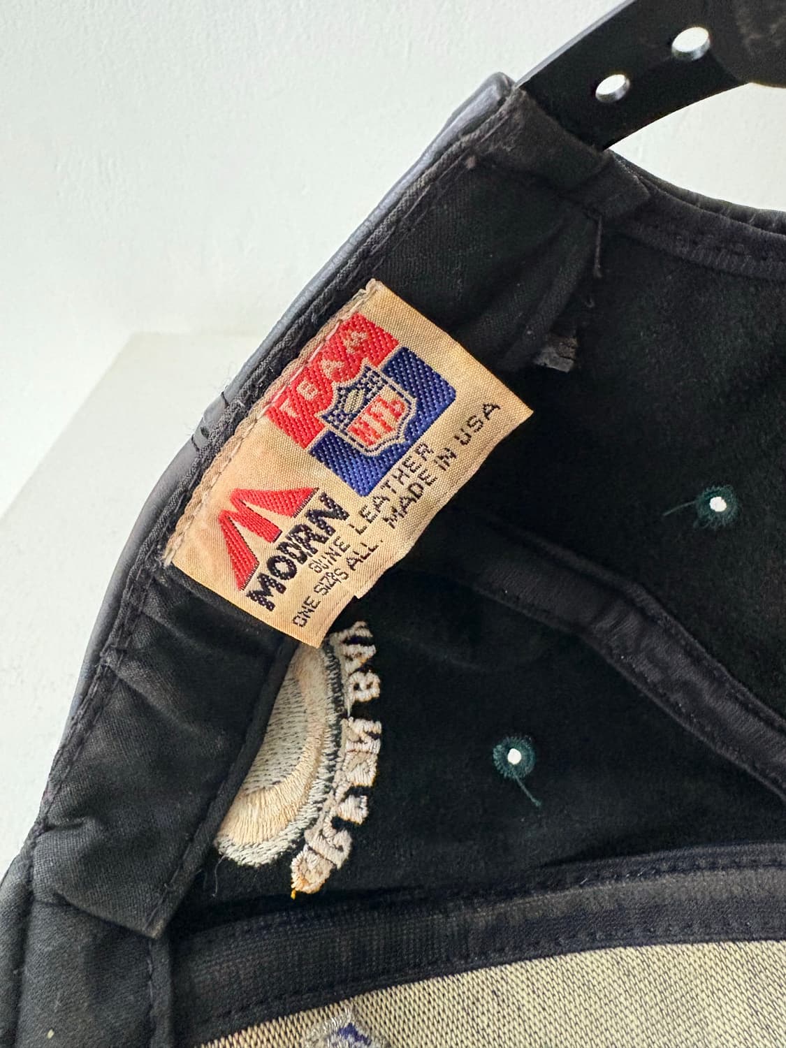 90's NFL Green Bay Pakers Leather cap 상품이미지6