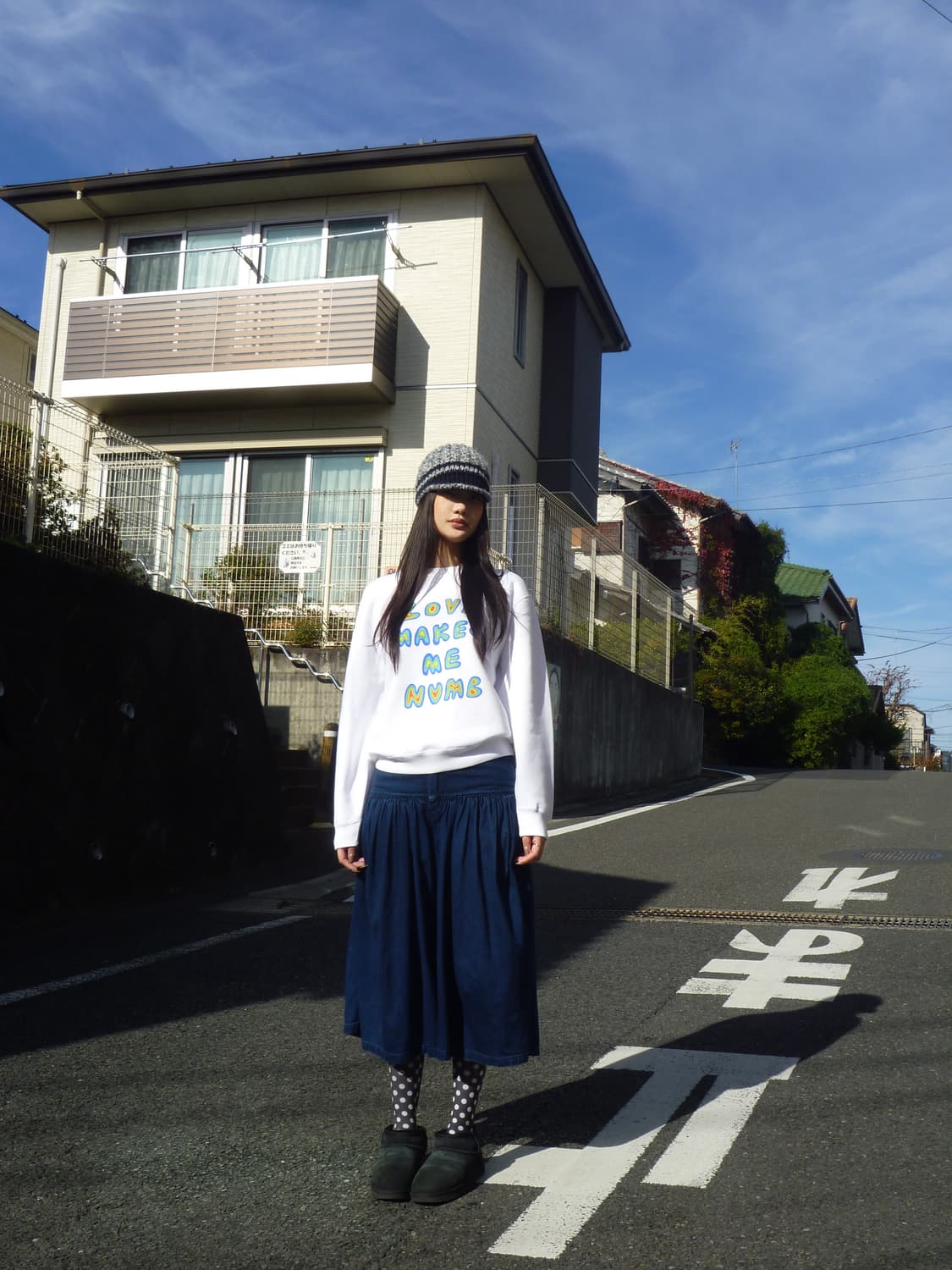 numb sweatshirt white XL 상품이미지3