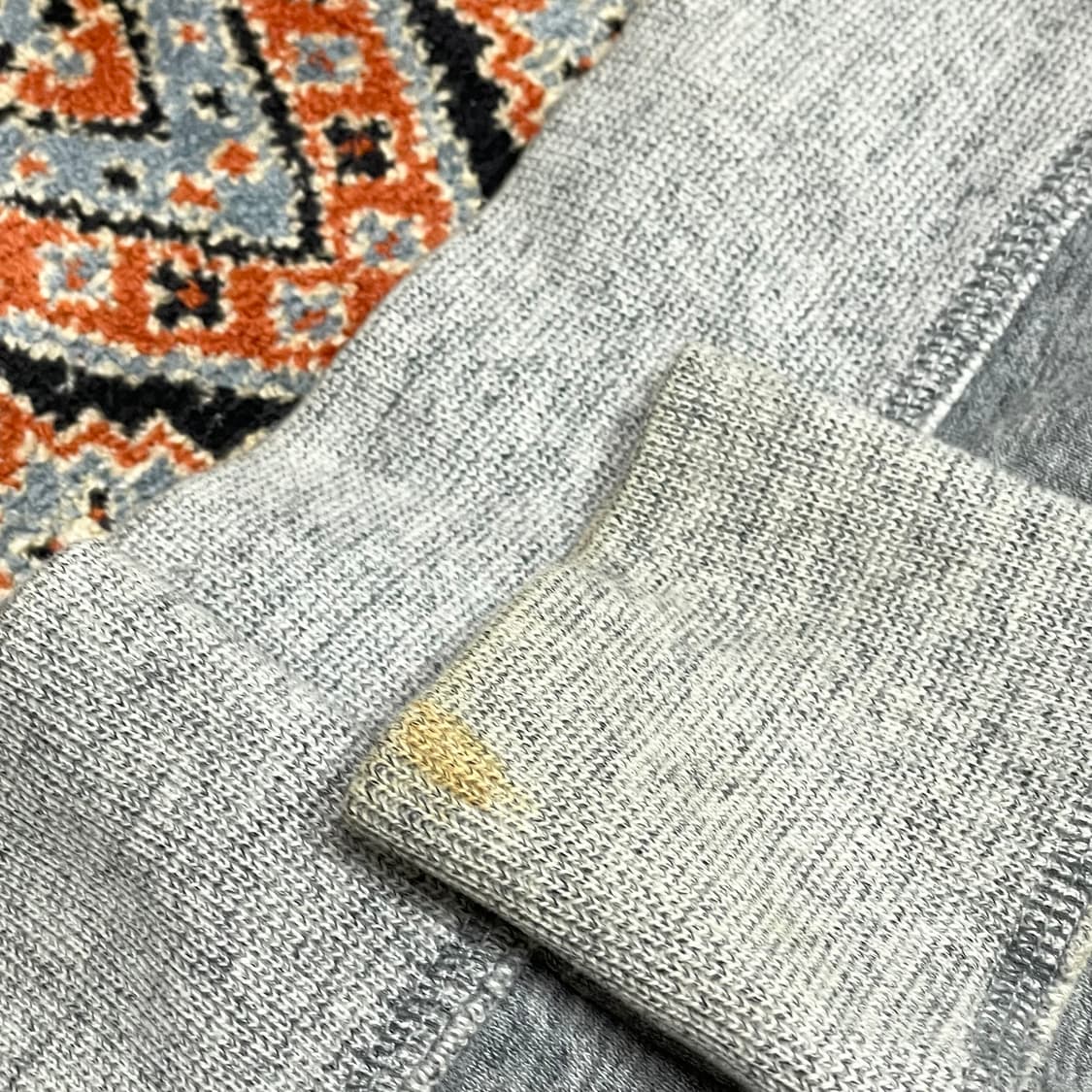 홀리스터 스펠로고 그레이 기모 후드집업 남성M 상품이미지7