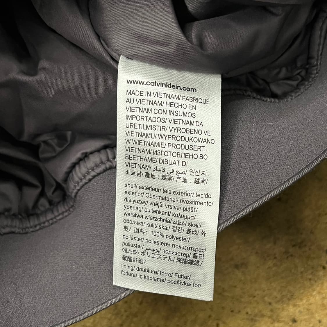 [정품/S] 캘빈클라인 후드 바람막이 자켓 그레이 b14 상품이미지6